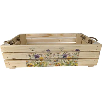 Úložný box bedýnka OLA2-LOUKA 44x26x11 DŘEVO