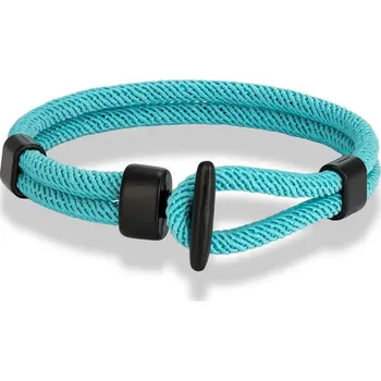 Náramek Párový náramek v námořním stylu | pánský náramek, dámský náramek - Nebeská modrá , 23 cm