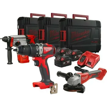 Sada AKU nářadí Milwaukee M18FPP3AG-503X + rukavice Milwaukee
