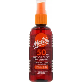 Přípravek na opalování Bronzující Voděodolný Olej na Opalování Malibu Dry Oil Spray SPF50