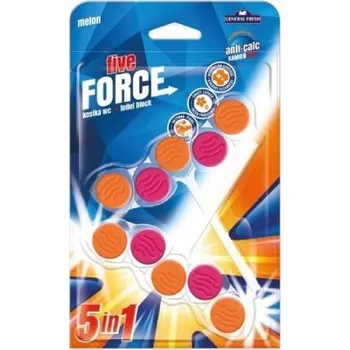 WC čistič General Fresh Five Force WC kostka meloun, 2x50g