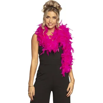 Karnevalový kostým Boa péřové růžovofialové 80g