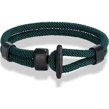 Náramek Párový náramek v námořním stylu | pánský náramek, dámský náramek - Zelený , 23 cm
