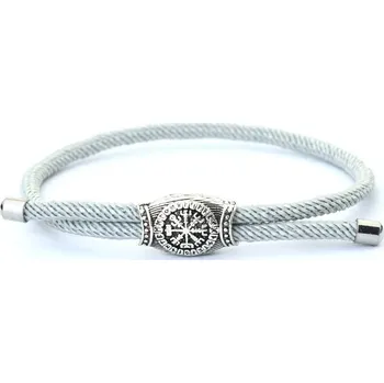 Náramek Pletený náramek z oceli pro muže | pánský náramek, pánský šperk - Bílý