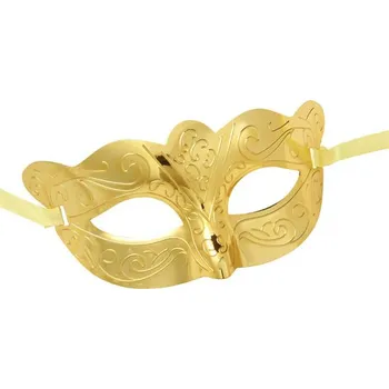 Karnevalový kostým Škraboška zlatá plesová