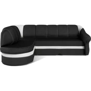 Sedací souprava Rohová rozkládací sedací souprava BENANO 250 cm Sawana 14/Soft 17 černá levá