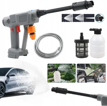 Vysokotlaký čistič PŘENOSNÁ RUČNÍ BEZDRÁTOVÁ VODNÍ PISTOLE SADA NA MYTÍ AUTA