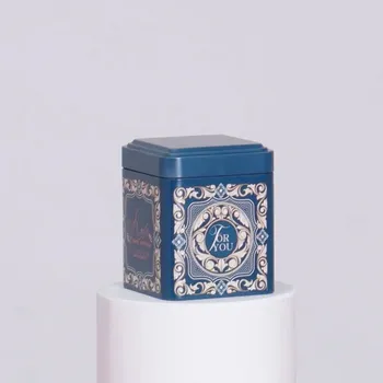 Dóza na potraviny Retro plechová dóza na čaj a cukrovinky | úložný box, kovová dóza - 9