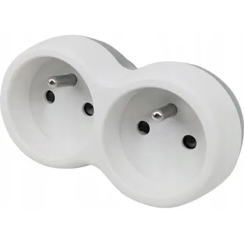 Elektrická zásuvka Elektrická Zásuvka rozbočka Plast-Rol bílá