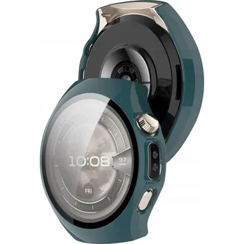 Pouzdro na mobilní telefon Pouzdro s vestavěným sklem Bizon pro Huawei Watch 5 42 mm, pouzdro, pouzdro