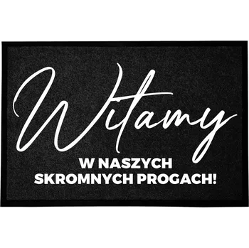 Rohožka VSTUPNÍ ROHOŽKA MONOCHROM 40X60 ČERNÁ DEKORACE DOMU STYLOVÝ POTISK