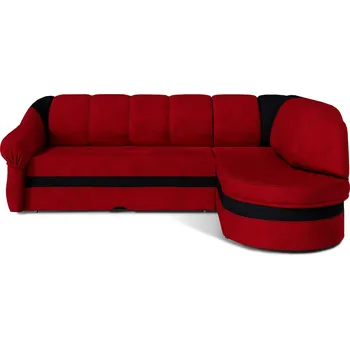 Sedací souprava Rohová rozkládací sedací souprava BENANO 250 cm Alova 46/Alova 04 červená pravá