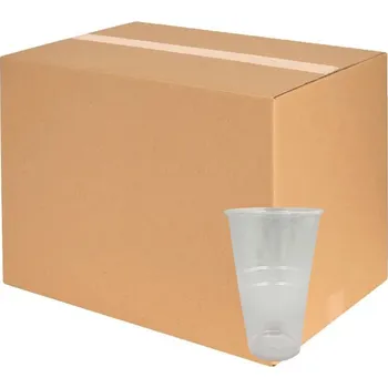 Jednorázové nádobí Kelímek na nápoje 500ml, PP, transparentní 50ks (CELÉ BALENÍ)