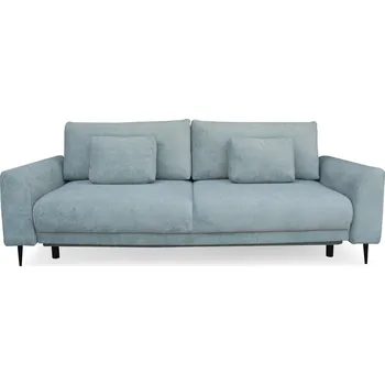 Pohovka Rozkládací pohovka Ferrero 3místná skandinávská s funkcí spaní do obýváku modrá