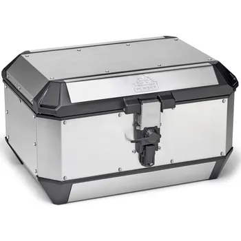 Zavazadlo na motocykl Ala56A stříbrný horní kufr Givi Trekker Alaska celohliníkový (Monokey topcase), objem 56 ltr.