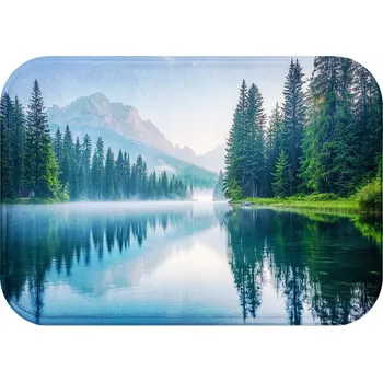 Koupelnová předložka KOUPELNOVÁ PŘEDLOŽKA MĚKKÁ OBDÉLNÍKOVÁ RYCHLESCHNOUCÍ 40x60 cm PODLOŽKA HIT PŘÍRODA