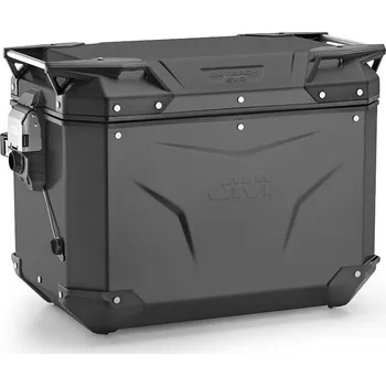 Motodoplněk Obkev48Br černý pravý kufr Givi Trekker Outback Evo Smart hliníkový (boční), bez zámku, 48 ltr.