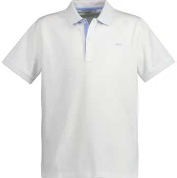 Dívčí košile POLOKOŠILE GANT CONTRAST PIQUE RUGGER WHITE