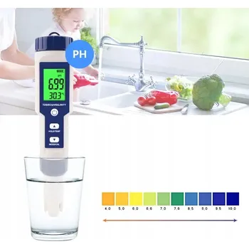DIGITÁLNÍ MĚŘIČ PH, TESTER KVALITY VODY, LCD displej, DO BAZÉNU, SPA