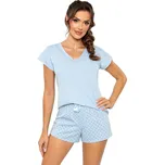 Donna Sky Short modré dámské pyžamo krátké Barva: modrá světlá, Velikost: S