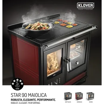 Sporák na tuhá paliva KLOVER STAR 90 sporák na dřevo