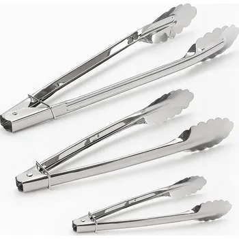KOVové KUCHYŇSKÉ KLEŠTĚ NA MASO, SALÁTY, KE GRILU 3 ks