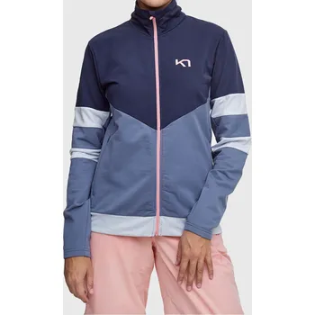 Dámská mikina Dámská Mikina KARI TRAA AGNES F/Z MIDLAYER 622900 MARIN – Modrá M