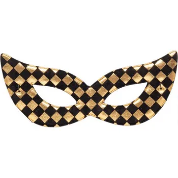 Karnevalový kostým Zlatá škraboška šachovnice