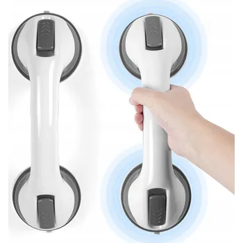 2X DRŽÁK SPRCHOVÉ HLAVICE S PŘÍSAVKOU, MADLO DO VANY Z PLASTU