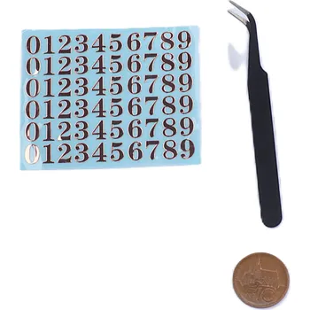 Výtvárné potřeby Samolepící písmena - Růžové zlato Růžové zlato: 9mm - čísla