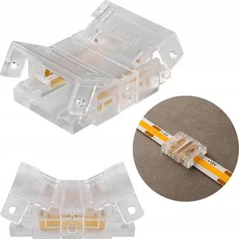 LED páska Spojka pro LED COB pásky 10mm, zacvakávací
