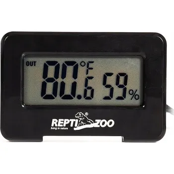 TEPLOMĚR VLHKOMĚR LCD displej DO TERÁRIA TERARISTICKÝ S SONDA