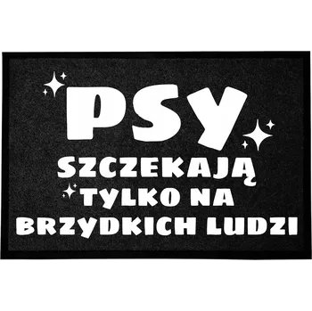 VSTUPNÍ ROHOŽKA MONOCHROM 40X60 CM DEKORACE DOMOVA ČERNÁ STYLOVÁ S POTISKEM