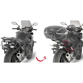 Zavazadlo na motocykl Plxr2129 trubkový nosič Yamaha MT-10 1000 (16-21), jen pro kufry V 35 nebo V 37, odepínací Easy Fit