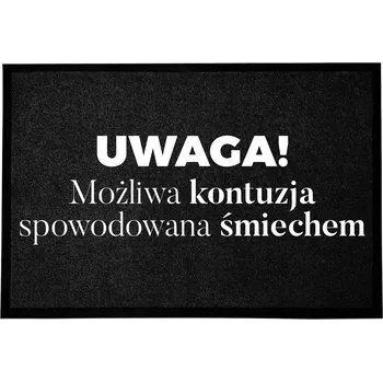 Rohožka VSTUPNÍ ROHOŽKA MONOCHROM 40X60 STYLOVÁ DEKORACE ČERNÁ PRO DOMÁCNOST