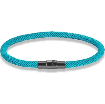 Náramek Stylový náramek z oceli | pánský náramek, dámský náramek - nebesky modrá , 23 cm