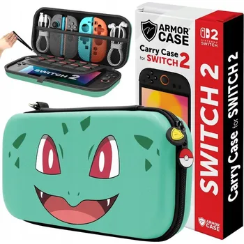 Herní konzole ArmorCase® Zesílené pouzdro pro Nintendo Switch 2 limitovaná edice Pokémon Bulbasaur