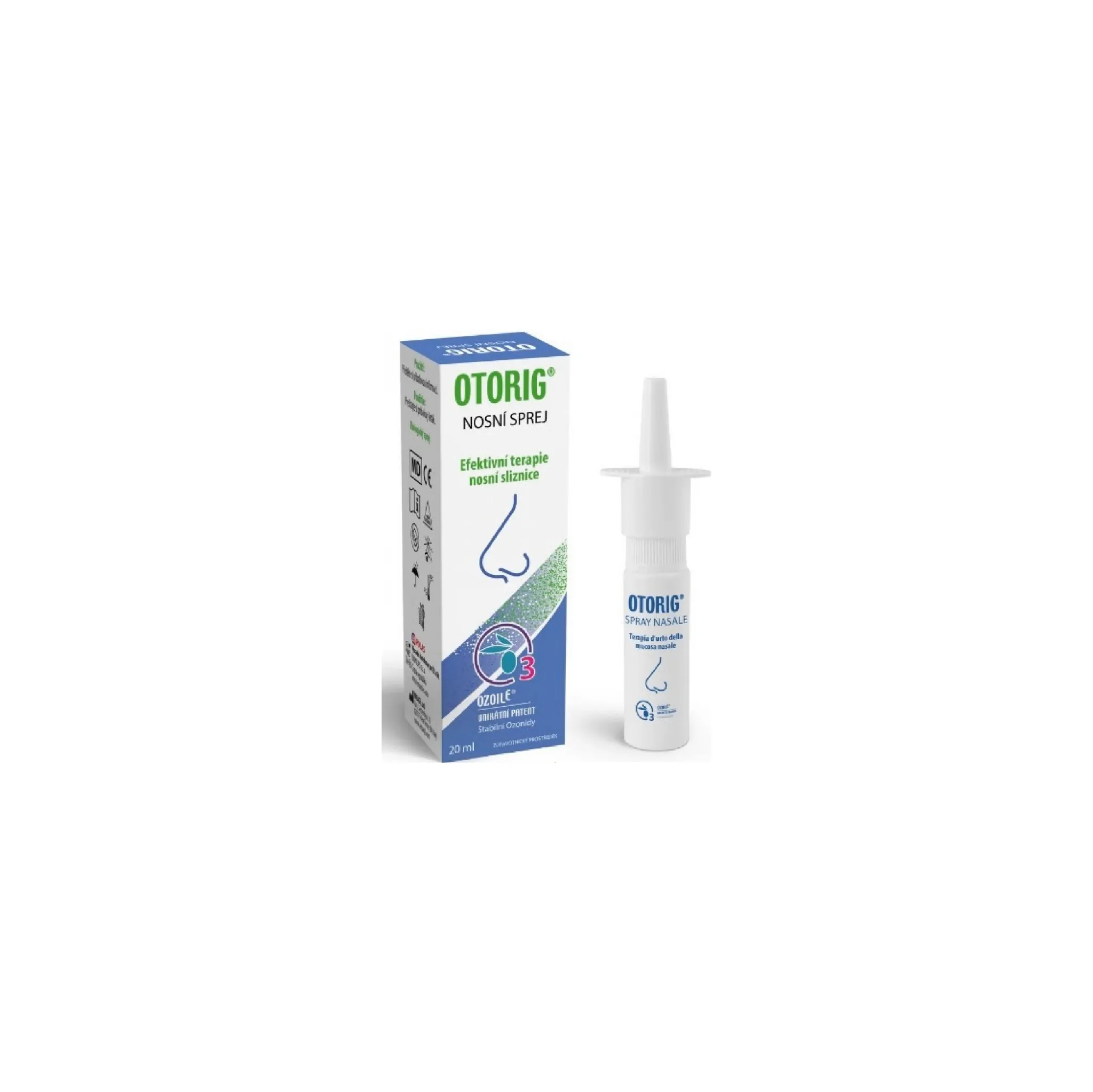 Fotografie 1 - Nosní sprej Otorig nosní sprej 20 ml
