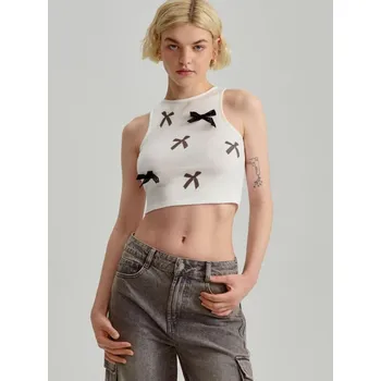 Oblečení a móda Tričko bez rukávů - L - House - bílý - 889CF-00X