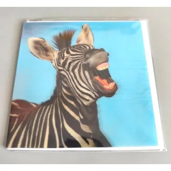 3D přání do obálky- Zebra, 1ks