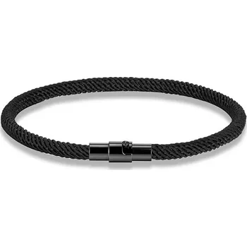 Náramek Stylový náramek z oceli | pánský náramek, dámský náramek - Černý , 21 cm