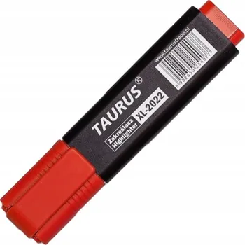 Zvýrazňovač Zvýrazňovač červený Taurus 1 ks