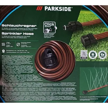 Zavlažování PARKSIDE Zavlažovací hadice 20 m 259135, hnědá