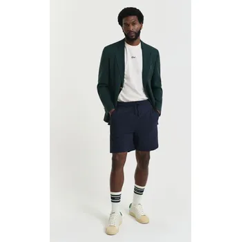 Pánské kraťasy TEPLÁKOVÉ ŠORTKY GANT TEXTURE SHORTS EVENING BLUE