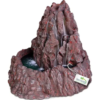 Dekorace do terária FONTÁNA VULKÁN DO TERÁRIA S ČERPADLEM ZVLHČOVAČ ZVYŠUJE VLHKOST SADA