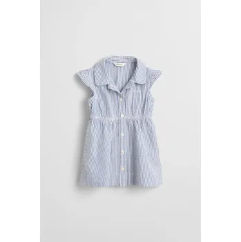 Dámské šaty ŠATY GANT STRIPED SEERSUCKER DRESS RICH BLUE