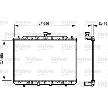 Chladič motoru Chladič, chlazení motoru VALEO 735205