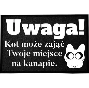 VSTUPNÍ ROHOŽKA MONOCHROM 40X60 STYLOVÁ DEKORACE POTISK DOMU ČERNÁ