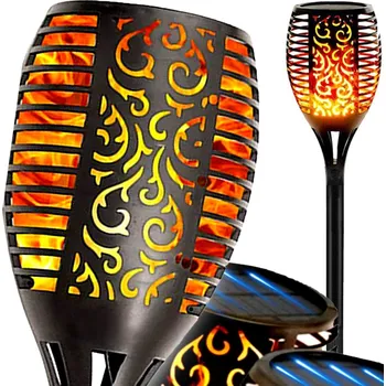 Venkovní osvětlení XXL SOLÁRNÍ LAMPA LED HOŘÁK EFEKT PLAMENE 66