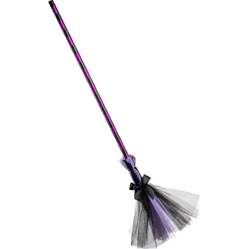 Karnevalový kostým Čarodějnické koště fialové